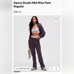 Lululemon Dance Studio Mid-Rise Pant Size 12